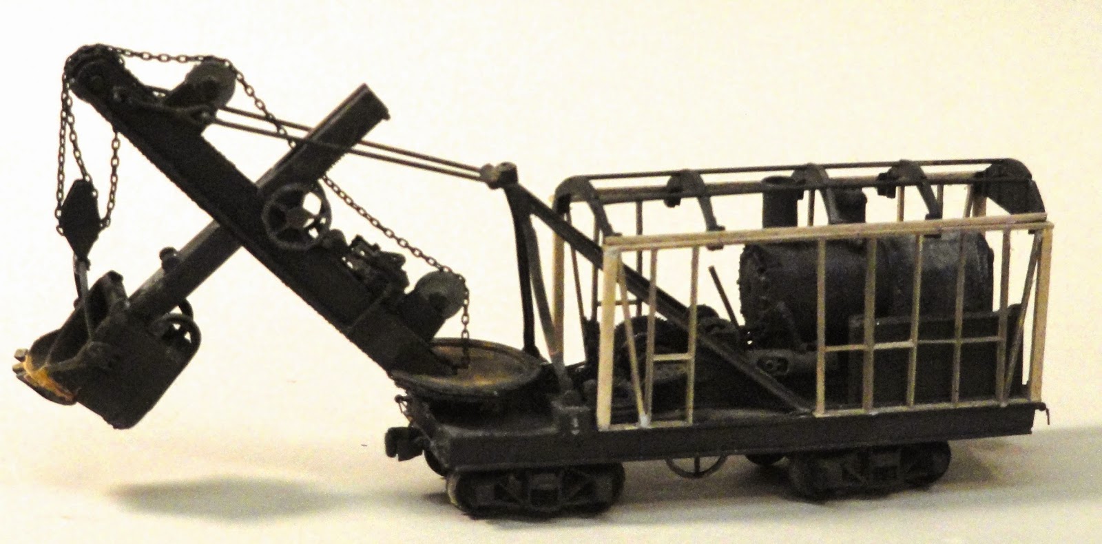 Model Railroad Minutiae Marion steam shovel more progress