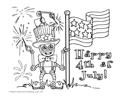 4th of July Coloring Pages : Let's Celebrate!