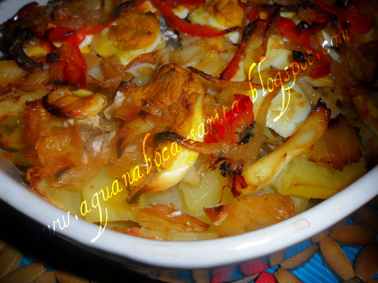 Água na Boca Bacalhau desfiado no forno