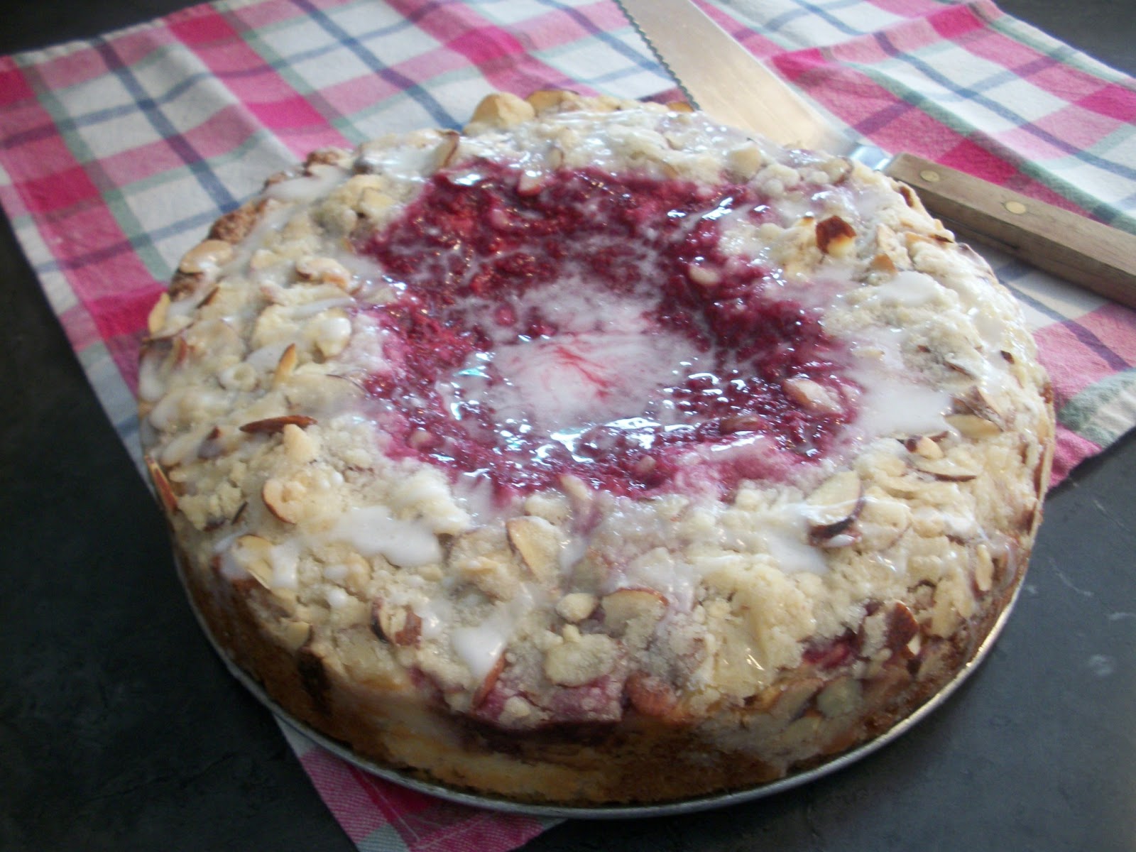 Cook with Sara Raspberry Cream Cheese Coffee Cake