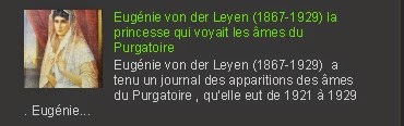 Eugénie von der Leyen (1867-1929) la princesse qui voyait les âmes du Purgatoire