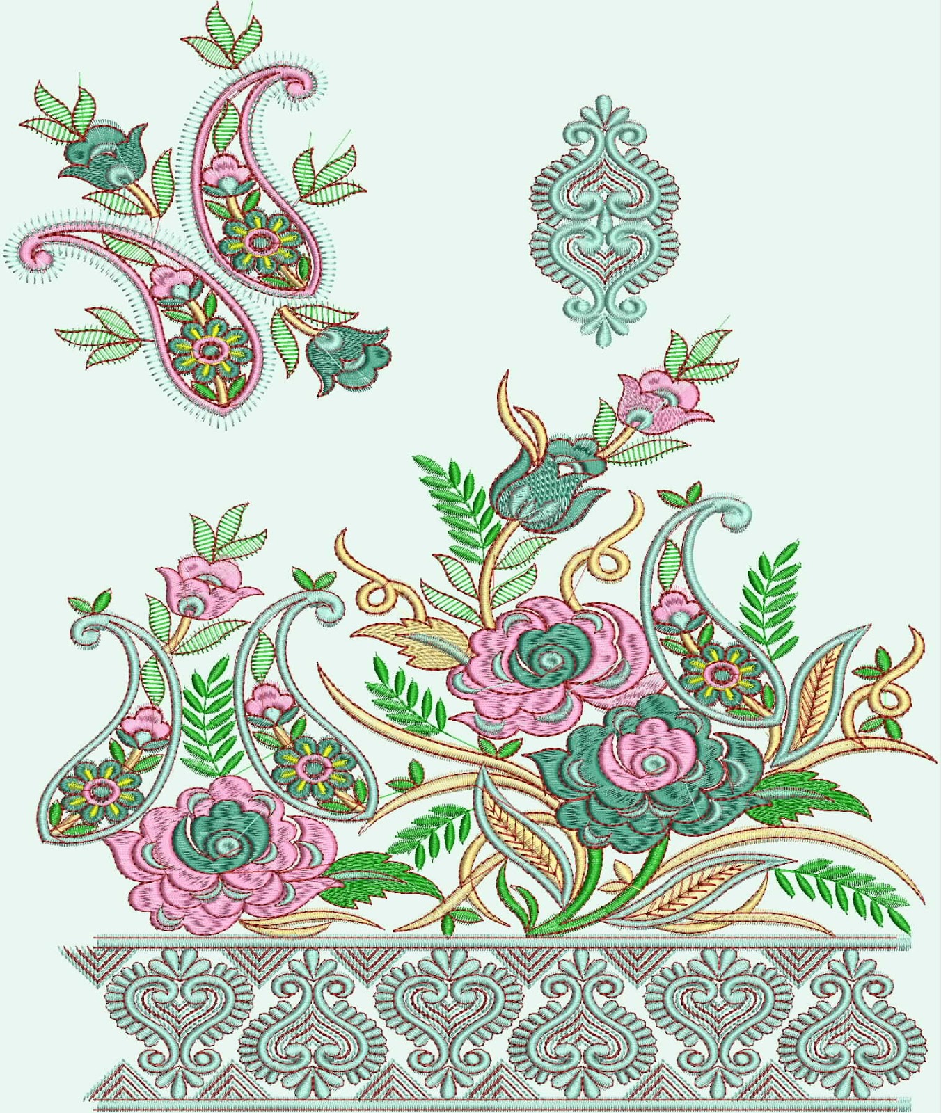 Embdesigntube kancheepuram sarees embroidery designs