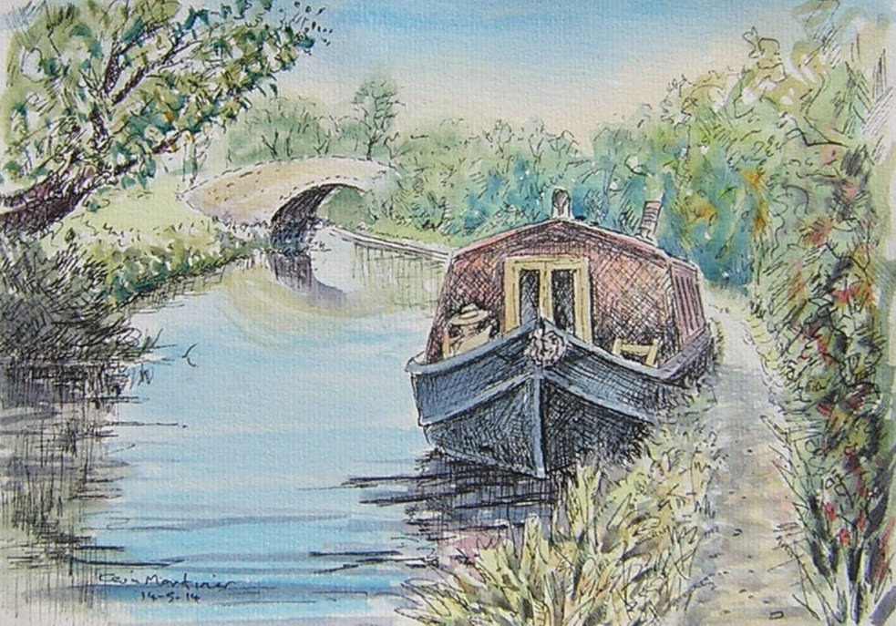 Kev's Art Blog. Milton Keynes. Pen and Wash.