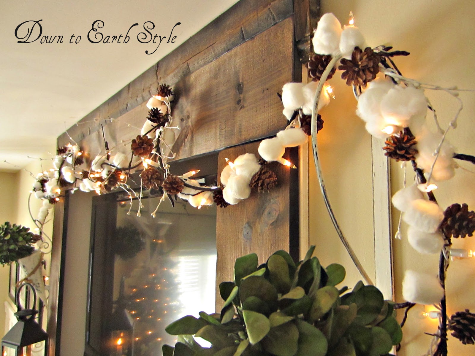 Down to Earth Style Homemade Winter Garland