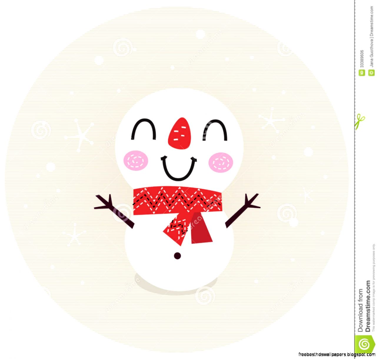 Cute Retro Snowman In Circle Royalty Free Stock Image Image Cute Retro Snowman In Circle Royalty Free Stock Image Image