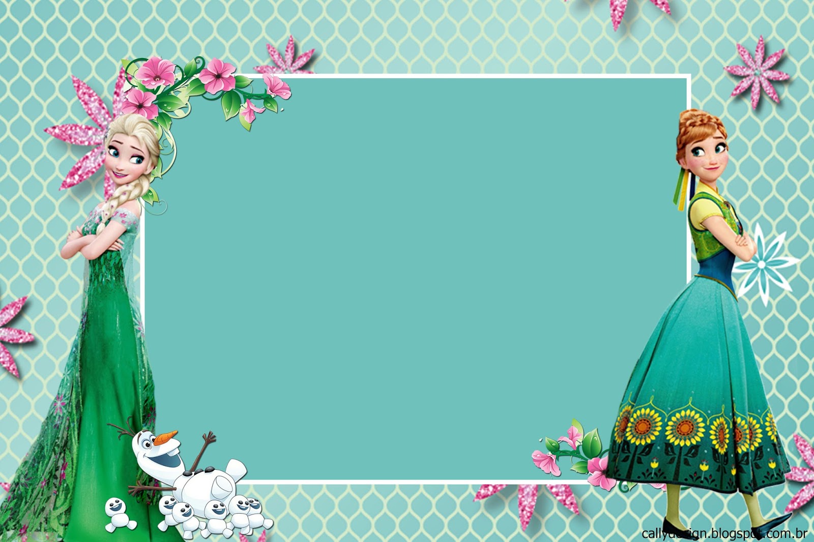 Kit Aniversário "Frozen Fever" para Imprimir CALLY'S DESIGNKits