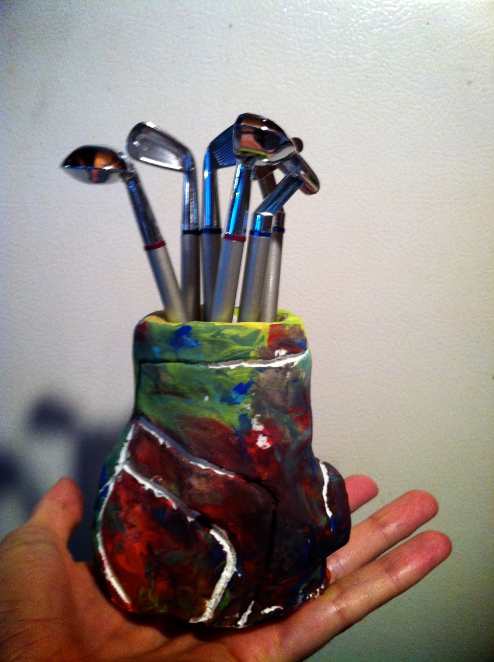 Life Sprinkled With Glitter Craft/Gift Easy Golf Bag Pen Holder