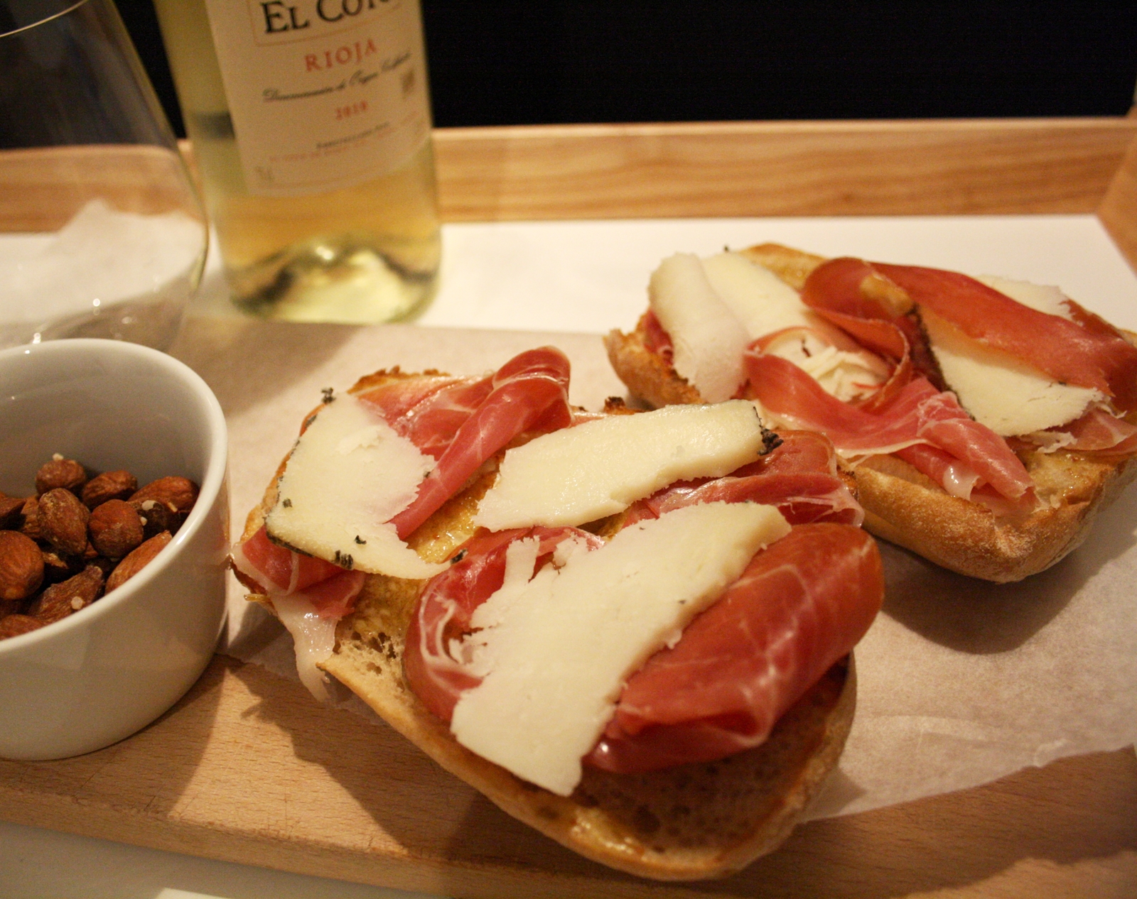 JosieLee "7 Nights of Tapas" Recipe Figgy Manchego Cheese and Jamon