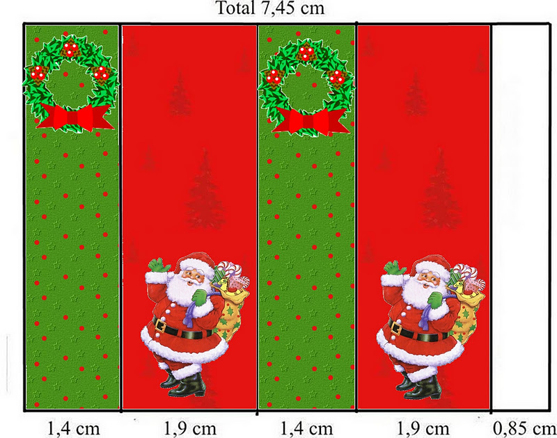 Rótulo Bis Natal Vermelho e Verde - Fazendo a Nossa Festa