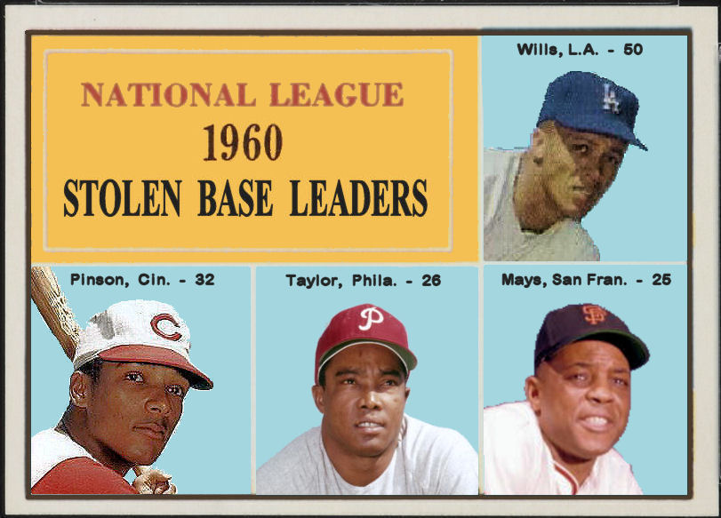Cards That Never Were 1961 Topps NL Stolen Base Leaders