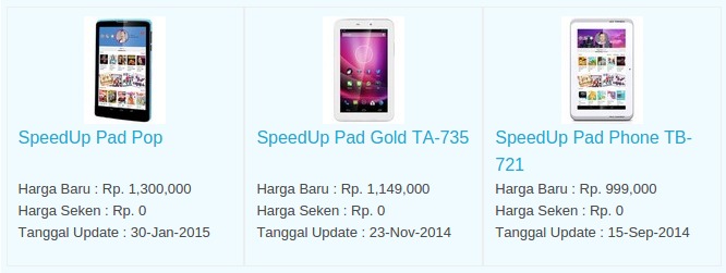 Daftar Harga Hp SpeedUp Januari 2016 Daftar Harga Hp SpeedUp Januari 2016
