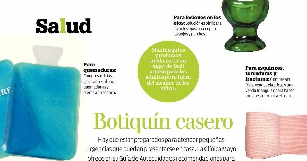 revistazonacorredor: HOGAR: lo que debe contener tu botiquín de