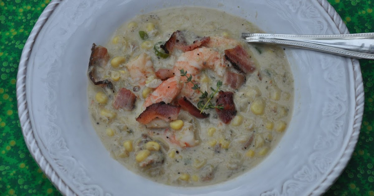 The Pearce's Kitchen Shrimp and Crab Corn Chowder