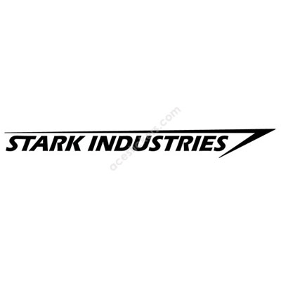 Acestickers Com Stark Industries スターク インダストリーズ Logo 001 Stickers 28 X 3 Cm