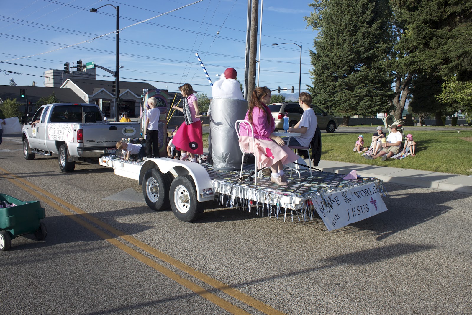 Day by Day, at home, away Parade Float