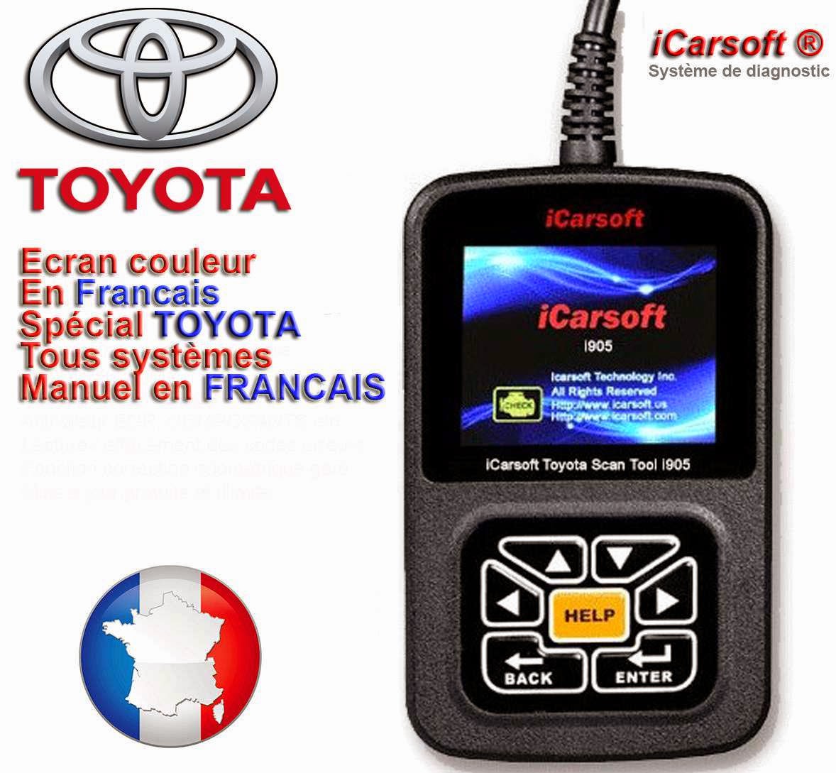 Diagnostic icarsoft Renault iCarsoft ® i907 + manuel en FRANCAIS