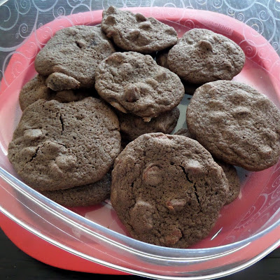 Chocolate Chocolate Chip Cookies:  No, this is not a typo. These are chocolate chip cookies with cocoa powder added making Chocolate, Chocolate Chip Cookies.