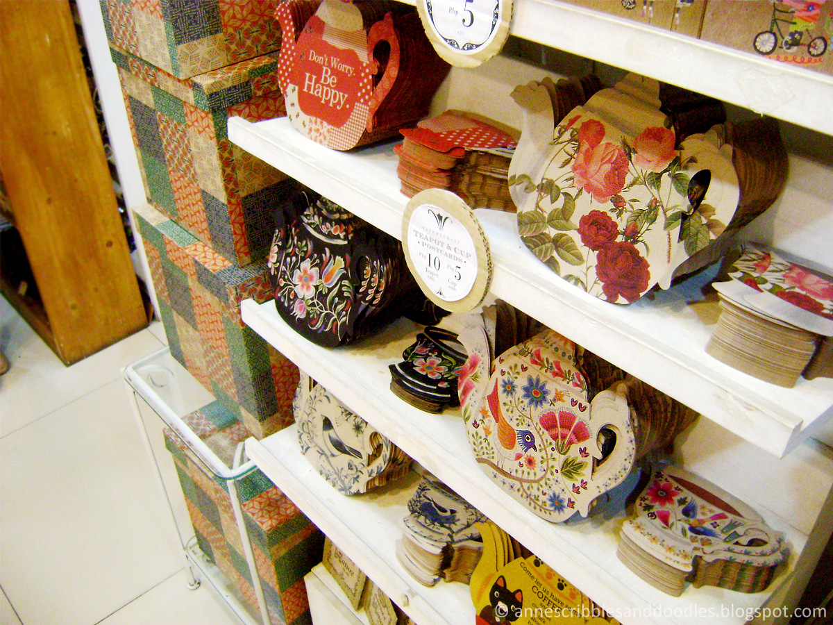 Papemelroti Gift Shop: Tea Set Postcards | Anne's Scribbles and Doodles