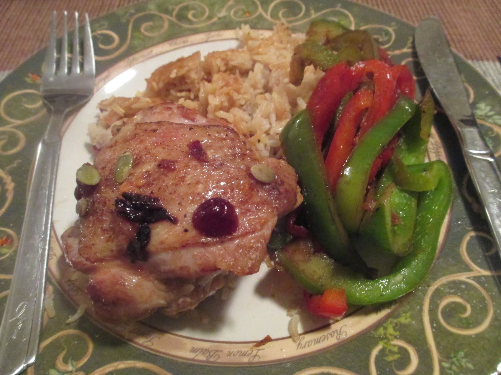 Braised Chicken with Spiced Rice Karen Martini's recipe Laws of the