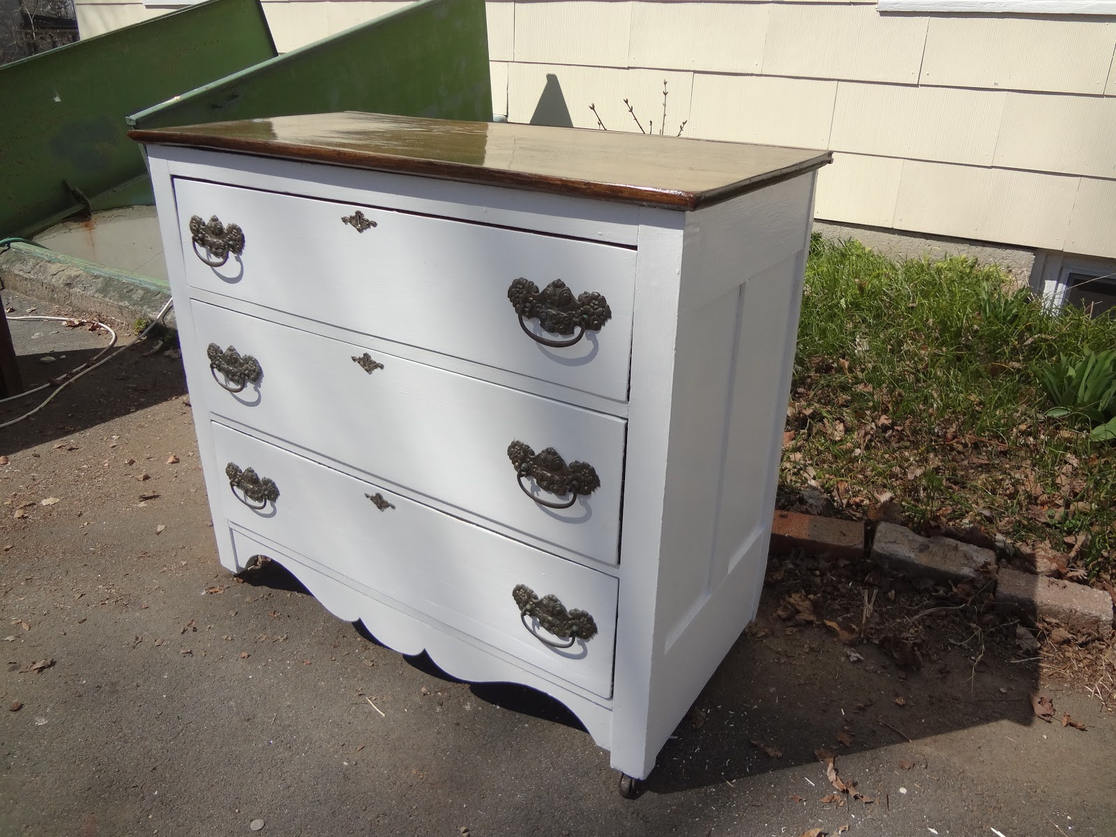 Heir and Space Antique Oak Dresser