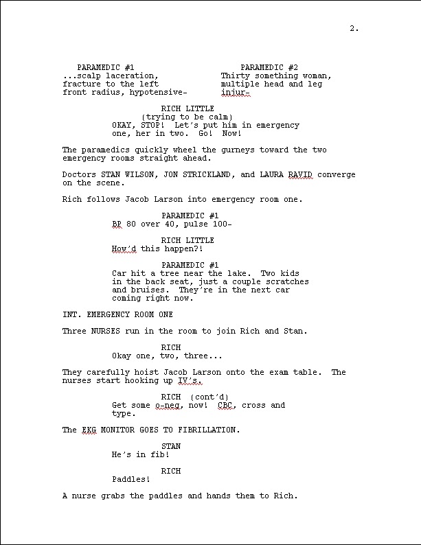 Flashback scene example picture