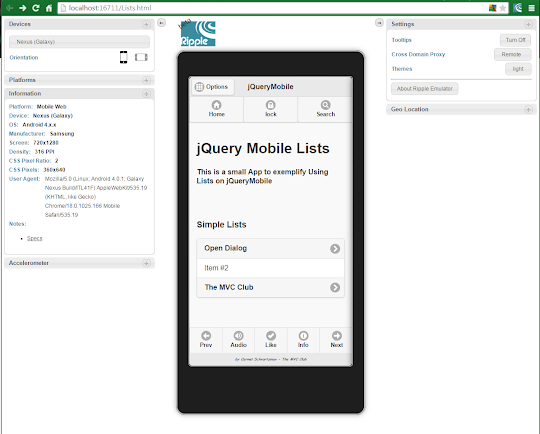 jQueryMobile Collapsible      