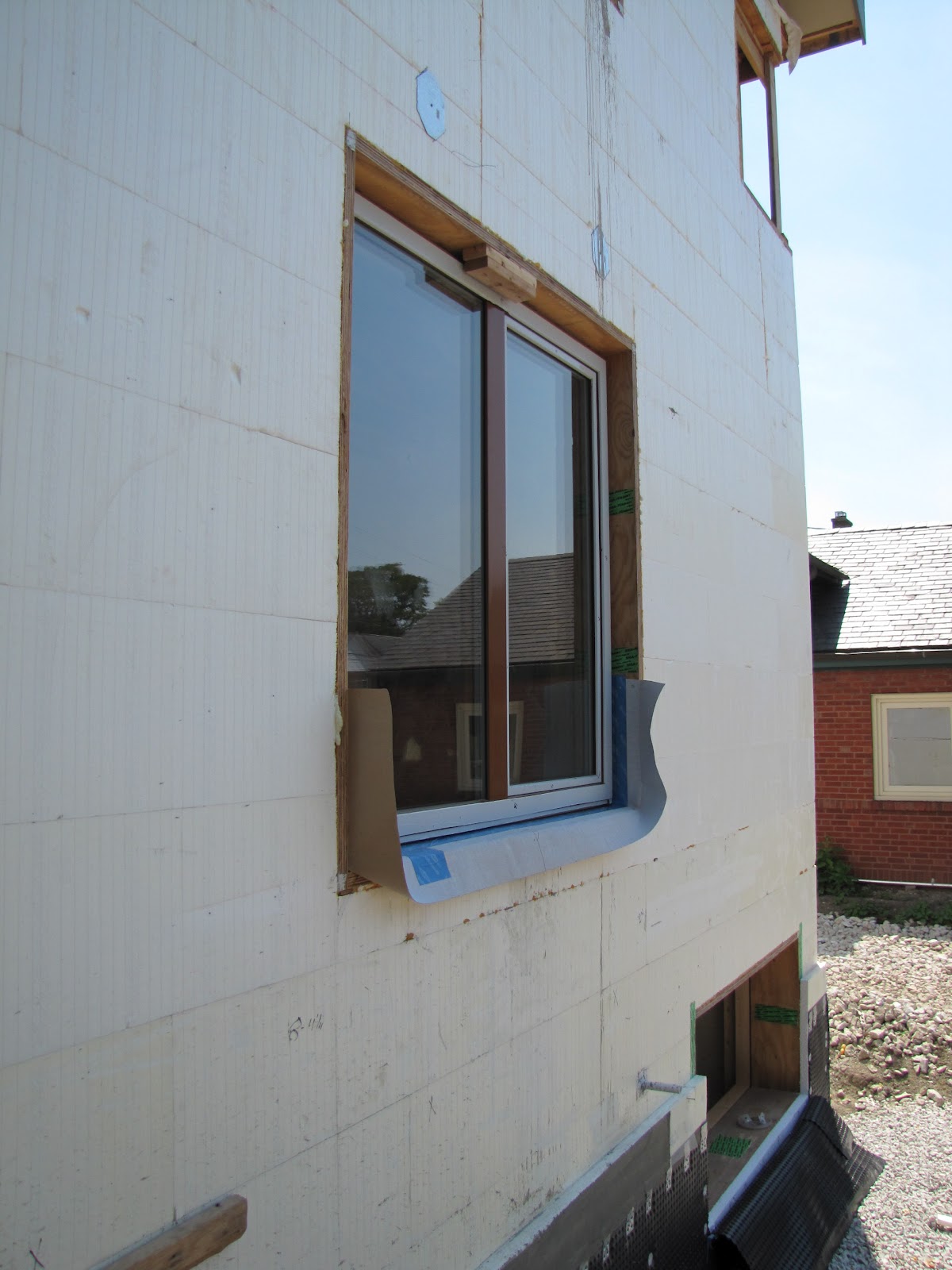 Midwestern Sustainable Design Passive House window installation in ICF