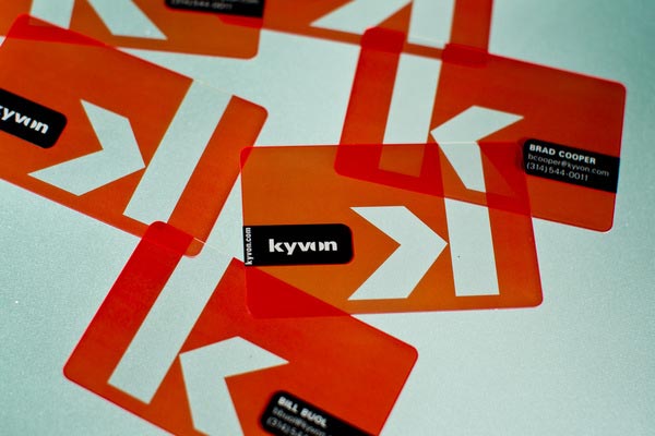 creative plastic business card designs