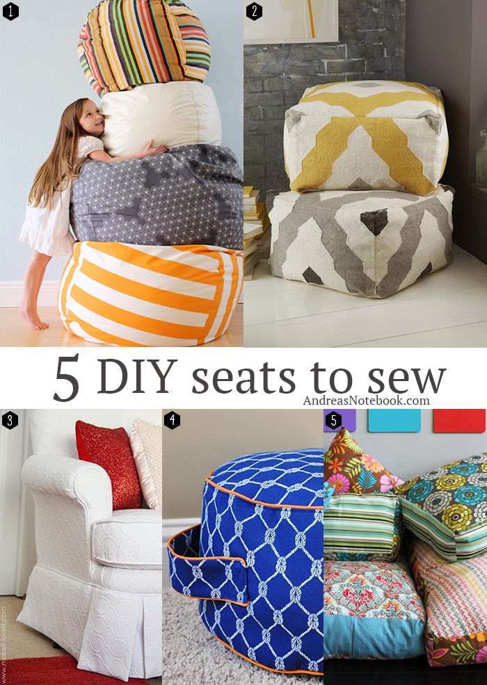 5 DIY Seats to Sew for your Home DIY Craft Projects