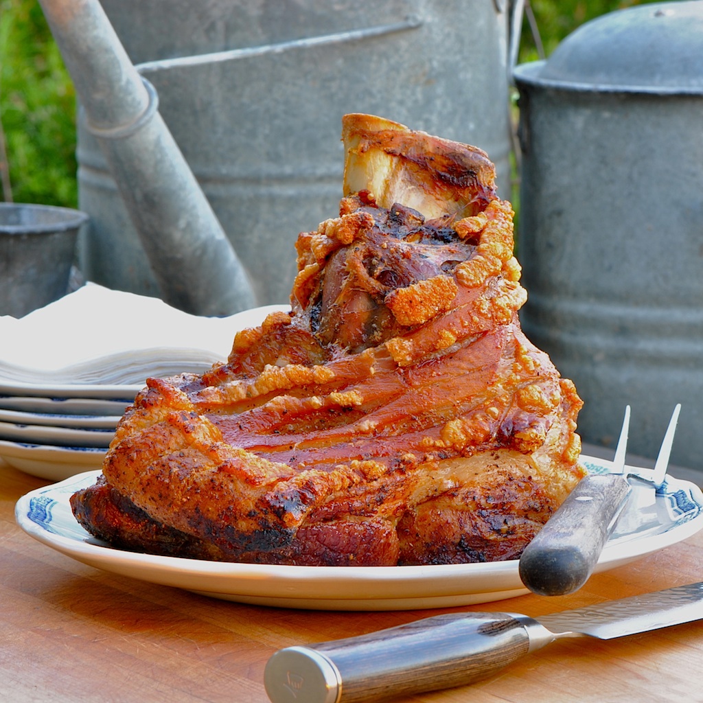 JULES FOOD... Slow Roasted Bonein Pork Butt with CRISPY SKIN Fat Cap