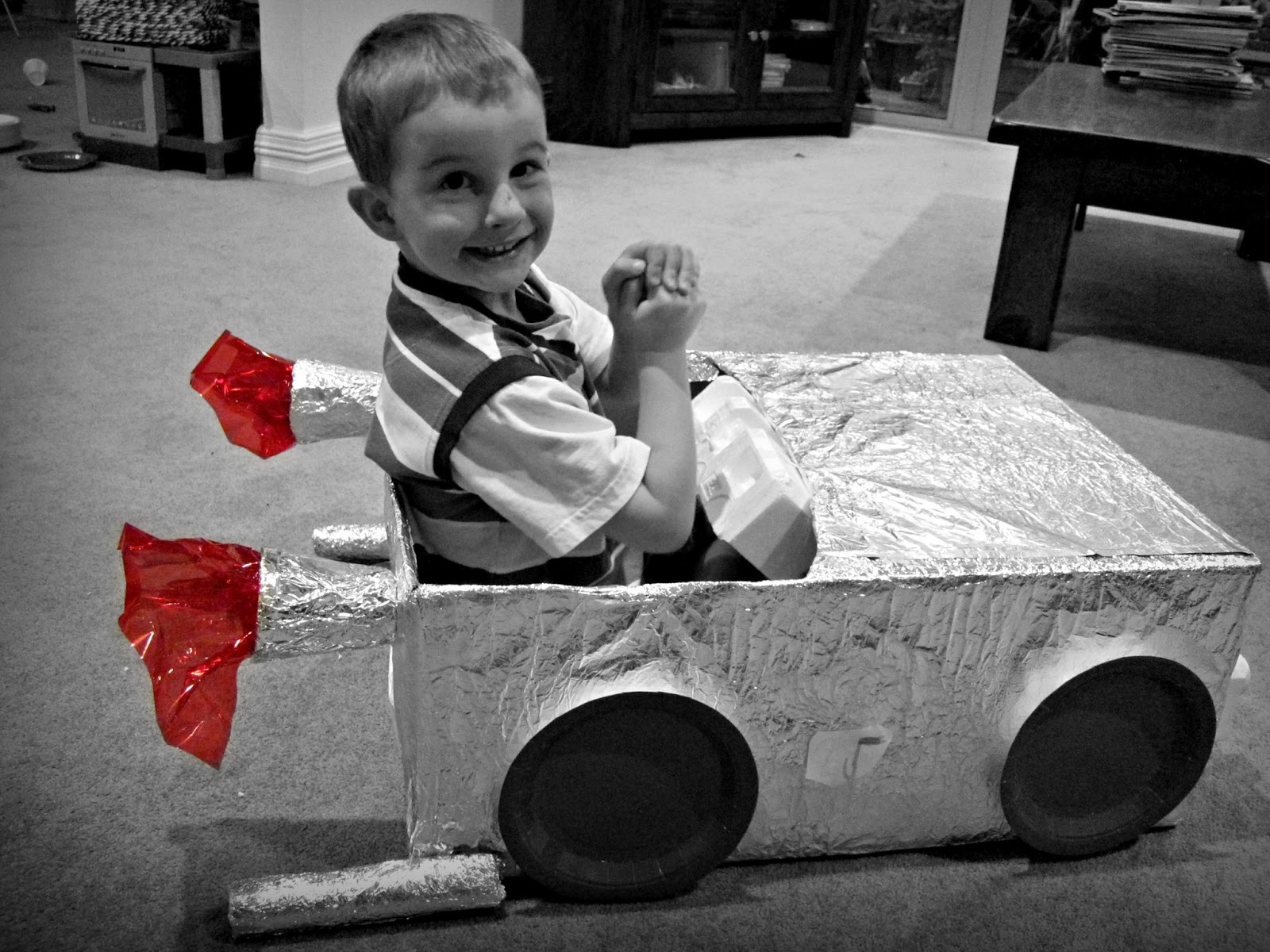 How To Make a Cardboard Box Car the adventures of MNMs