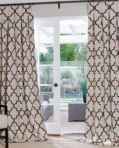 Quatrefoil curtains