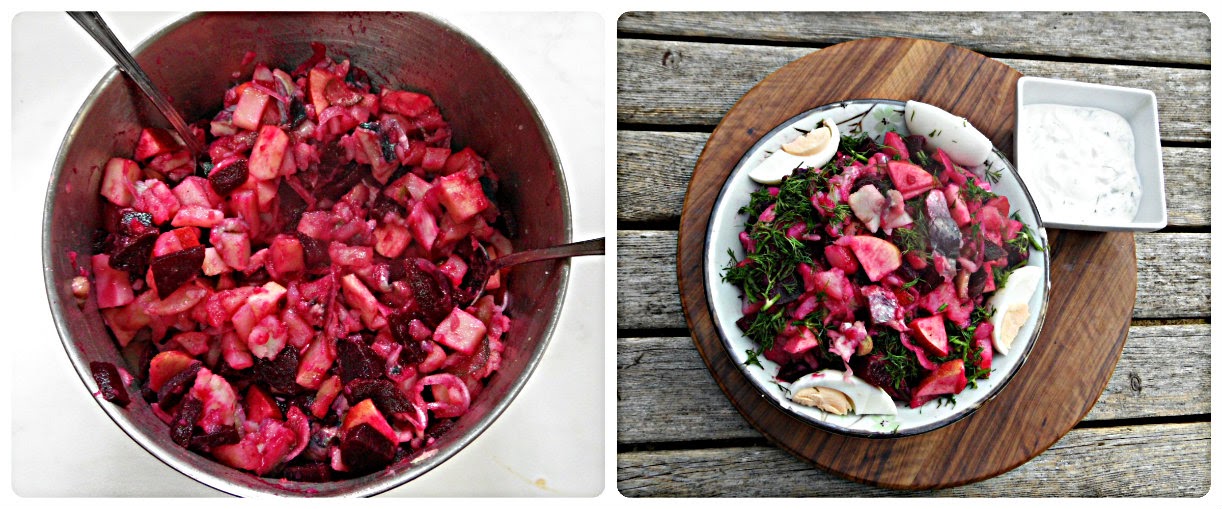 Chez Maximka Sillsallad (Swedish herring salad for ReadCookEat)