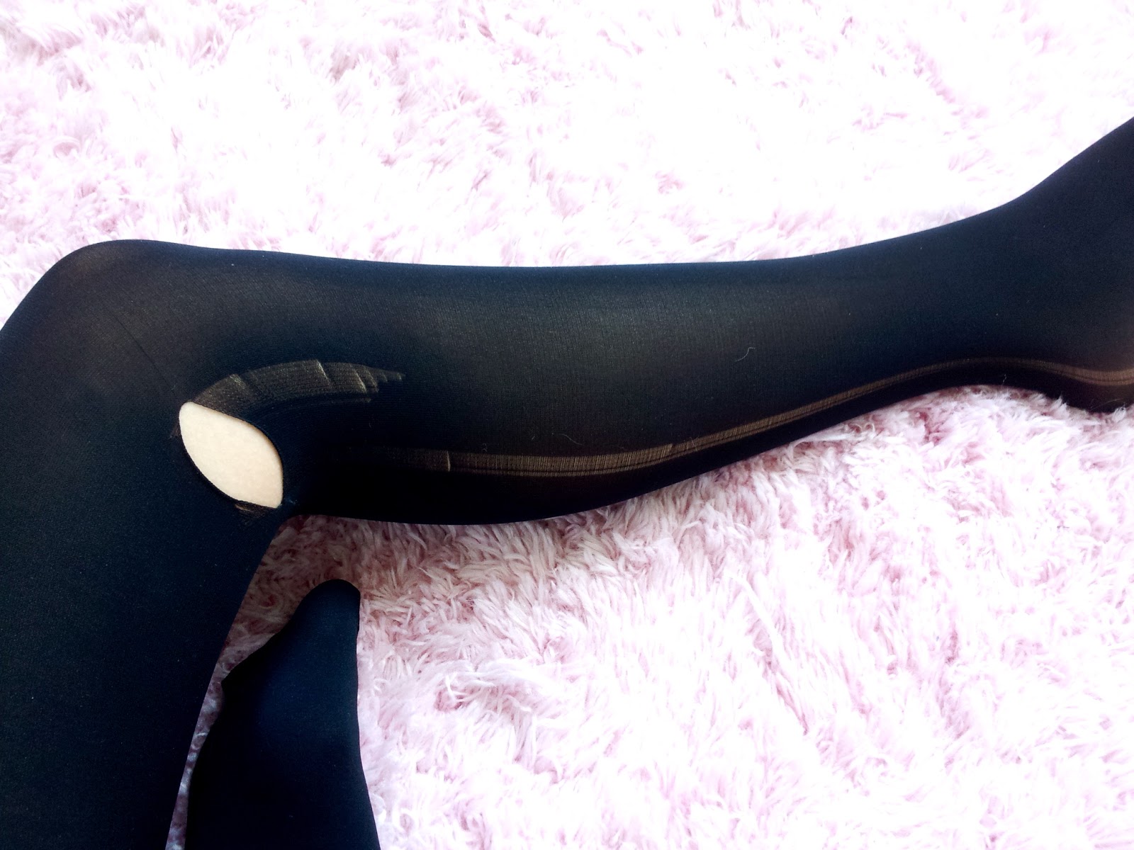 Oxfords and Oreos DIY Ripped Tights