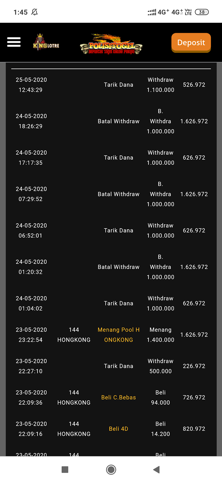 KINGLOTRE WD AKUN LANGSUNG DI BLOCKIR