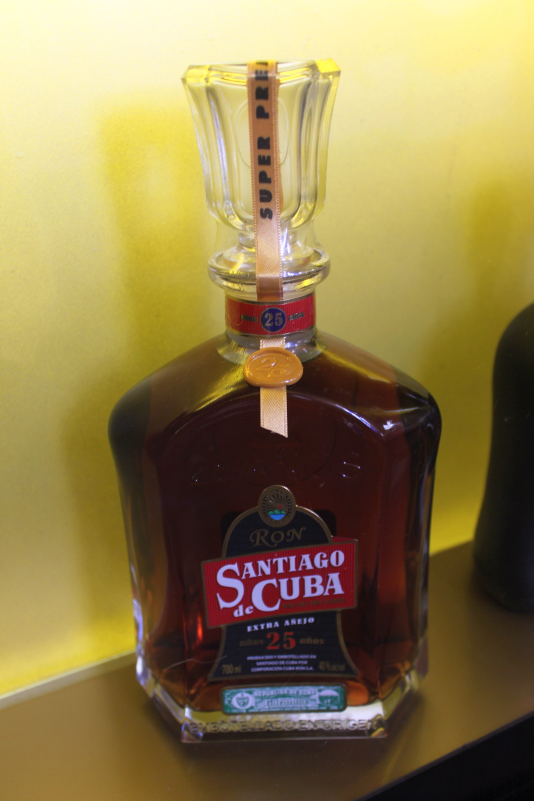 Along the Malecón Cuban rum on display