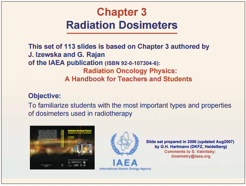 Biomedical Physics الفيزياء الطبية الحيوية Medical Radiation Dosimetry