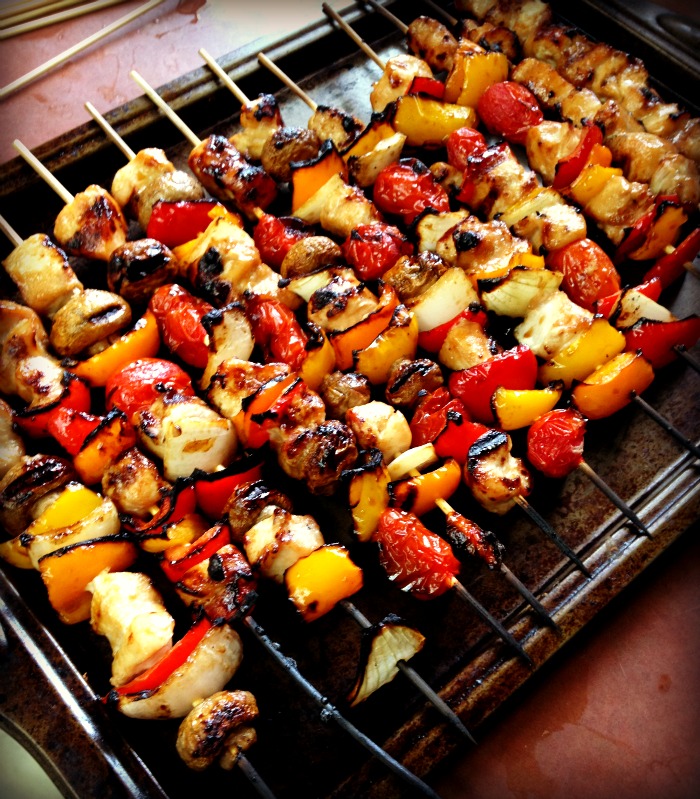 The Crafty Conundrum Foodie Friday 41 Honey Chicken and Veggie Kabobs