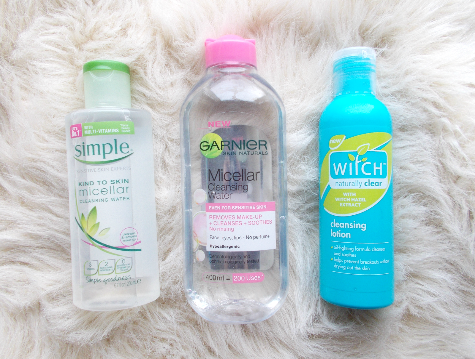 cleansing water micellar garnier simple witch hazel review skincare