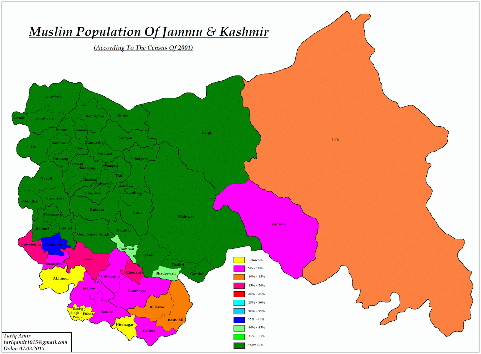 Pakistan Geotagging Demographics Of Jammu & Kashmir