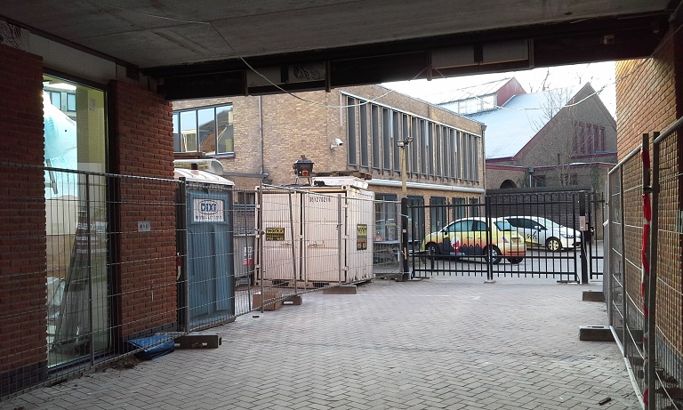 De voormalige achteringang aan de Molenstraat in 2016