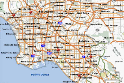 Los Angeles City Map Pictures