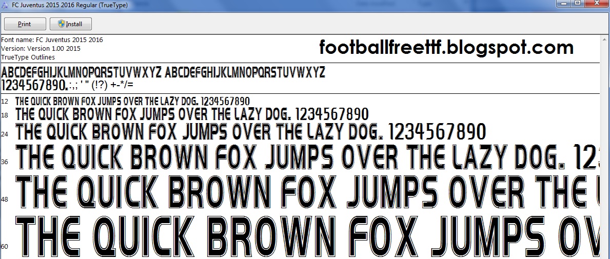 Font Juventus 2013 Font Juventus 2013