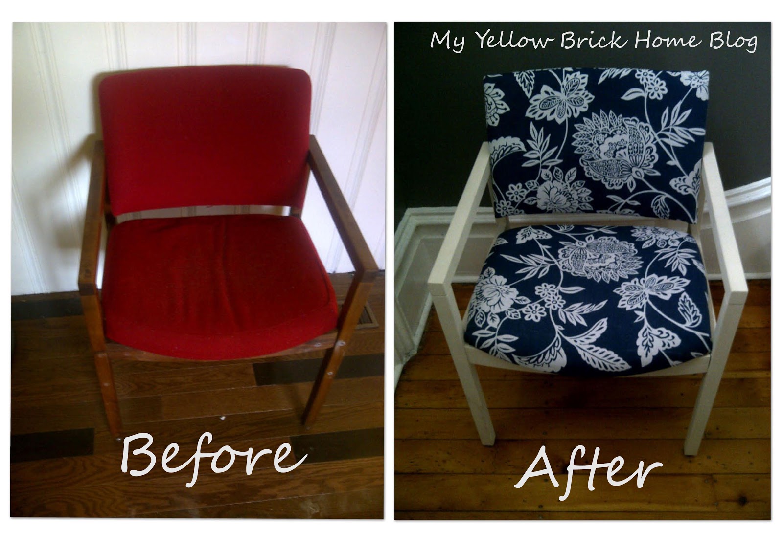 My Yellow Brick Home Blog An Old Chair Makeover