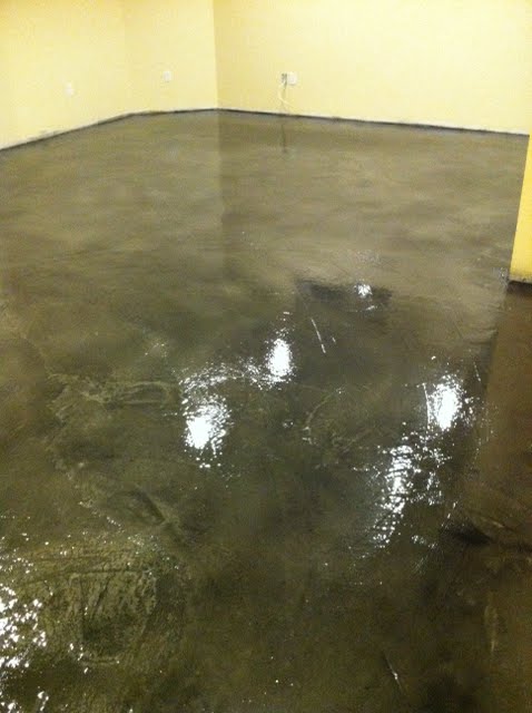 Painters Enterprise Basement Floor Acid Stain