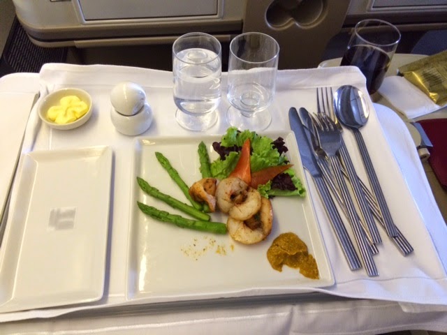 singapore airlines dinner