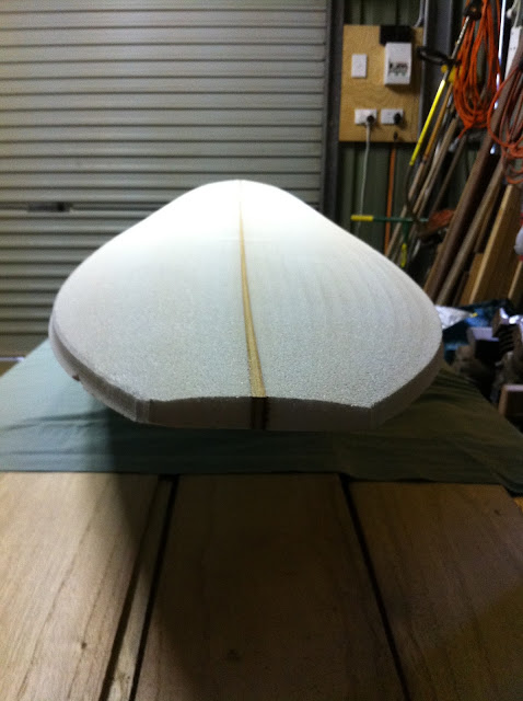 wood surfboard