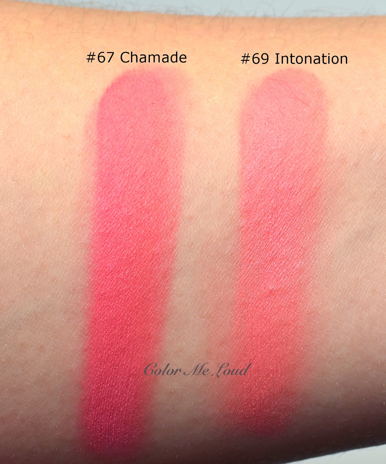 Chanel Le Blush Creme #67 Chamade & #69 Intonation from Notes du Printemps  Collection for Spring 2014