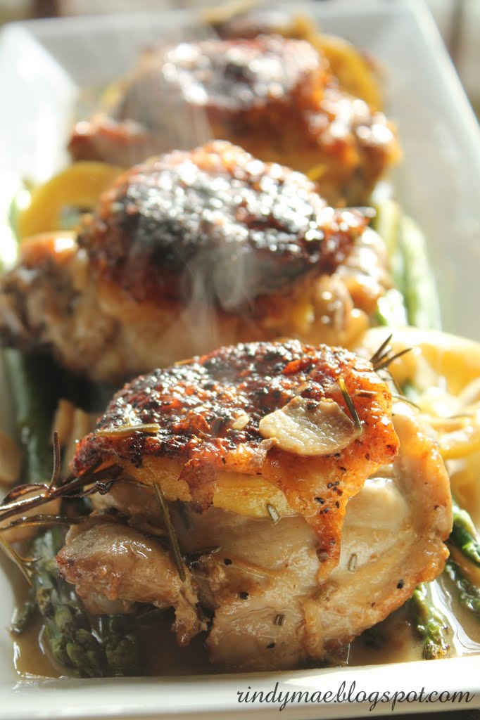 Rindy Mae Lemon & Rosemary Chicken with Pinenut Rice Pilaf