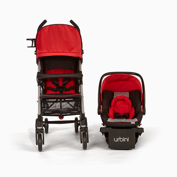 urbini stroller red and black